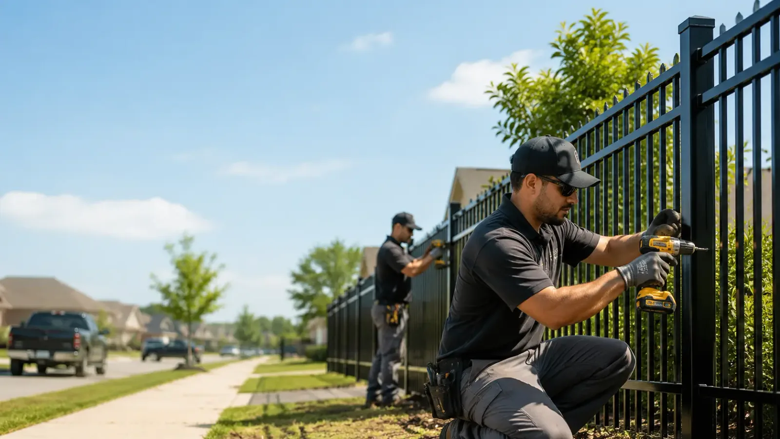 Metal Fence Installation in West Barnstable, MA